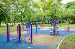 Custom tubes used in park playground