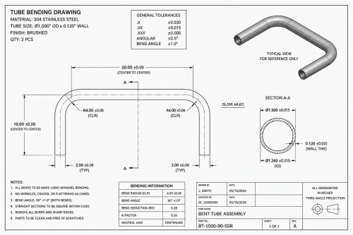 Proper specs for tube bending prevents problems